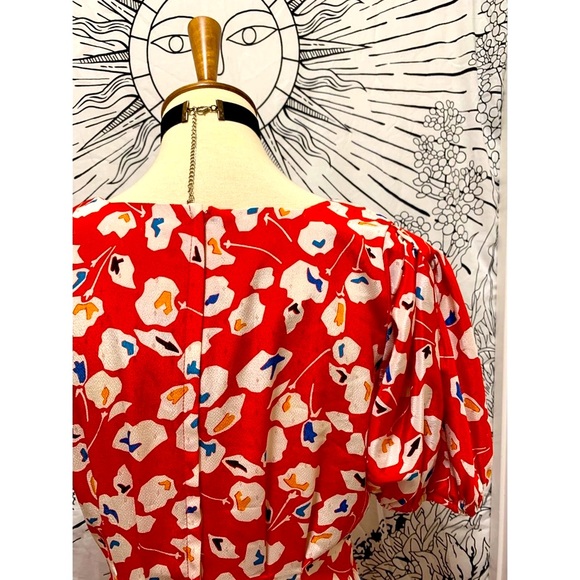 🌈 Artistic Vintage flower dress - Picture 6 of 11